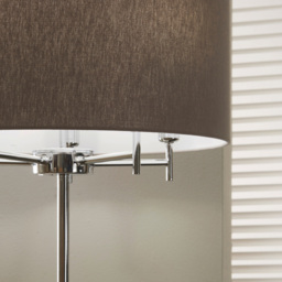 Pacific Lifestyle Plaza Silver 5 Light Metal Floor Lamp - Wilko - thumbnail 5