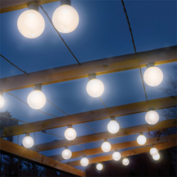 Eagle Connect Festoon 15 Warm White Clear Lamps LED String Light 5m - Size: 51 x 40 x 9cm - BLACK - Wilko - thumbnail 1
