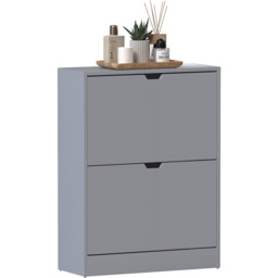 VIDA DESIGNS 2 Drawer Grey Shoe Cabinet - Wilko - thumbnail 3