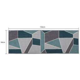 JVL Fiora Duck Egg Runner 57 x 150cm - Size: 50 x 150cm - Green - JVL Homewares - Wilko - thumbnail 7