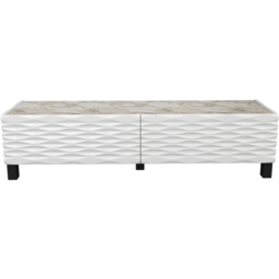 Decorotika Lerze 2 Door White Marble and White TV Unit - Size: 40.3 x 150 x 35cm - Wilko - thumbnail 6