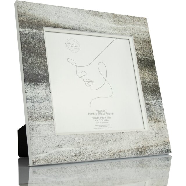 Addison Marble Effect Frame Grey 8 x 8in - Wilko - image 1