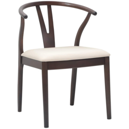 vidaXL Set of 2 Light Brown Rubberwood Vintage Dining Chairs - Wilko - thumbnail 3