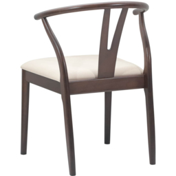vidaXL Set of 2 Light Brown Rubberwood Vintage Dining Chairs - Wilko - thumbnail 5