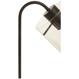 Premier Housewares Matte Black Curved Table Lamp Light - Size: 25 x 15 x 40cm - Wilko - thumbnail 5