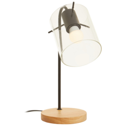 Premier Housewares Matte Black Curved Table Lamp Light - Size: 25 x 15 x 40cm - Wilko - thumbnail 4