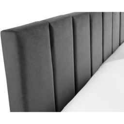 Julian Bowen Rosa Single Grey Velvet Bed in a Box - Wilko - thumbnail 6