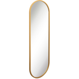 The Vultus Gold Double Arched Metal Leaner Wall Mirror 180 x 60cm - MirrorOutlet - Wilko - thumbnail 4