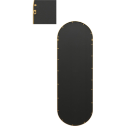 The Vultus Gold Double Arched Metal Leaner Wall Mirror 180 x 60cm - MirrorOutlet - Wilko - thumbnail 5
