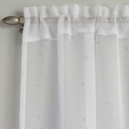White Jewel Curatin Panel 183 x 140cm - Size: W 183 x D 140cm - Wilko - thumbnail 3