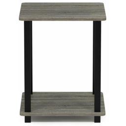 Walplus Simplistic French Oak Grey and Black End Table Set of 2 - Size: 39.62 x 49.78 x 39.62cm - Wilko - thumbnail 3