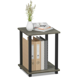 Walplus Simplistic French Oak Grey and Black End Table Set of 2 - Size: 39.62 x 49.78 x 39.62cm - Wilko - thumbnail 5