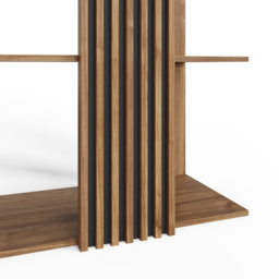 GFW Rowan 8 Shelf Oak Slatted Display Unit - Wilko - thumbnail 6