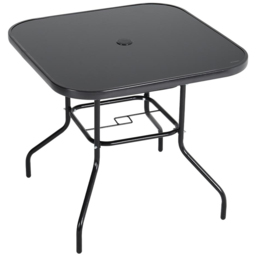 Living and Home Foldable 4 Seater Black Square Patio Set - Wilko - thumbnail 5
