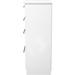 Crowndale Sherwood 4 Drawer Porcelain Matt Chest of Drawers - White - Wilko - thumbnail 4