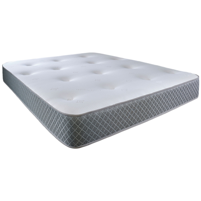 Starlight Beds Small Double Tufted Hybrid Memory Foam and Spring Mattress - Grey - Wilko - image 1