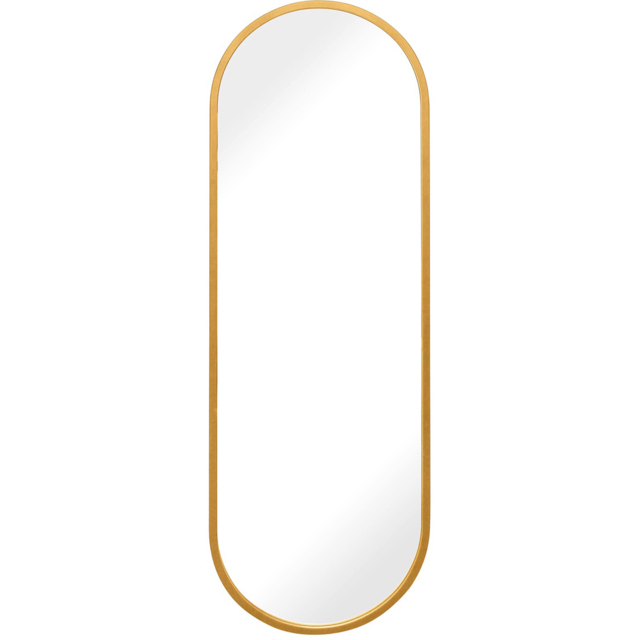 MirrorOutlet The Vultus Gold Metal Double Arched Garden Wall Mirror 160 x 55cm - Size: 160 x 55 x 3cm - Wilko - image 1