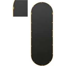 MirrorOutlet The Vultus Gold Metal Double Arched Garden Wall Mirror 160 x 55cm - Size: 160 x 55 x 3cm - Wilko - thumbnail 5