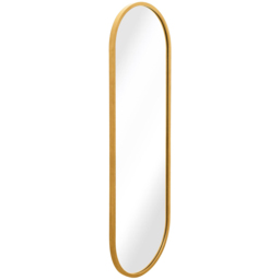 MirrorOutlet The Vultus Gold Metal Double Arched Garden Wall Mirror 160 x 55cm - Size: 160 x 55 x 3cm - Wilko - thumbnail 4