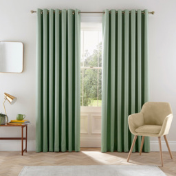 Helena Springfield Eden Lined Sage Curtains 168 x 183cm - Size: W 168 x D 183cm - Wilko - thumbnail 5