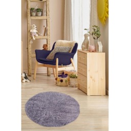 Homemaker Lilac Snug Plain Shaggy Rug 67cm - Size: 67 x 67cm - Purple - Wilko - thumbnail 5