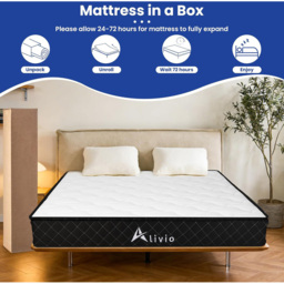 Alivio Double White and Black Breathable Knitted Microfiber Mattress with 7-Zone Support - Wilko - thumbnail 7
