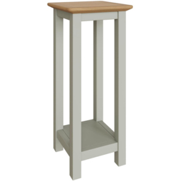 FWStyle Taberno Single Shelf Sage Green and Oak Side Table - Size: 55 x 27 x 24cm - Sage Gren - Wilko - thumbnail 3