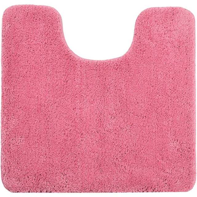 Allure Bath Fashions Rose Pink Microfibre Luxury Non-Slip Pedestal Mat 50 x 50cm - Wilko - image 1