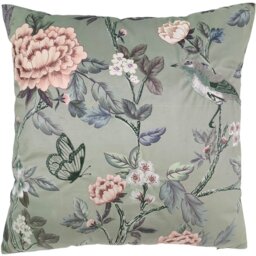 Eleanora Embroidered Cushion Multicolour - Wilko - thumbnail 1