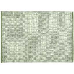 Hug Rug Dark Green Diamond Woven Rug 120 x 170cm - Wilko - thumbnail 1