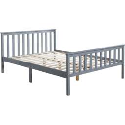 Home Source Florida Double Grey Wooden Bed Frame - Wilko - thumbnail 3