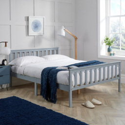 Home Source Florida Double Grey Wooden Bed Frame - Wilko - thumbnail 7