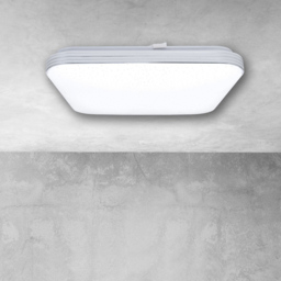Milagro Palerm White LED Ceiling Lamp 230V - Size: 33 x 33 x 5cm - Wilko - thumbnail 3