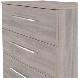 Crowndale Worcester 4 Drawer Grey Oak Chest of Drawers Ready Assembled - Wilko - thumbnail 7