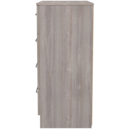 Crowndale Worcester 4 Drawer Grey Oak Chest of Drawers Ready Assembled - Wilko - thumbnail 5