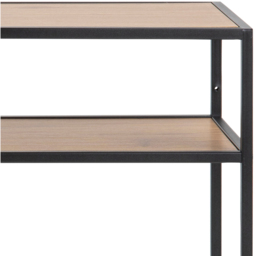 Florence Seaford Single Shelf Oak Top Black Metal Console Table - Furniture To Go - Wilko - thumbnail 7