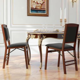 Costway Set of 2 Brown Dining Chair - Wilko - thumbnail 5