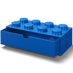 LEGO 8 Knobs Blue Desk Drawer - Size: 31.6 x 15.8 x 11.3cm - Wilko - thumbnail 3
