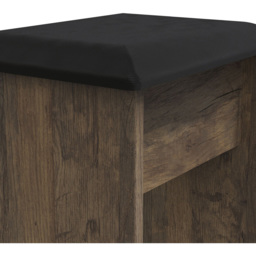 Crowndale Las Vegas Vintage Oak Dressing Table Stool - Wood - Wilko - thumbnail 6