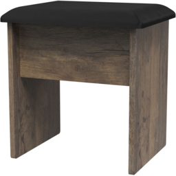 Crowndale Las Vegas Vintage Oak Dressing Table Stool - Wood - Wilko - thumbnail 3