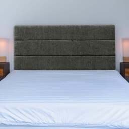 Bedmaster Milan Super King Size Charcoal Chenille Lined Headboard - Grey - Wilko