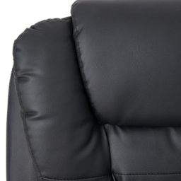 Living and Home Black 7 Point Massage Swivel and Adjustable Office Chair - Size: 113 x 65 x 72cm - Wilko - thumbnail 6
