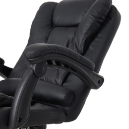 Living and Home Black 7 Point Massage Swivel and Adjustable Office Chair - Size: 113 x 65 x 72cm - Wilko - thumbnail 5