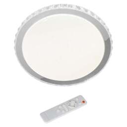 Milagro Layla White LED Ceiling Lamp 230V - Size: 40 x 40 x 6cm - Wilko - thumbnail 1