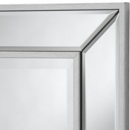 Yearn Warm Silver Angled Bevelled Wall Mirror 95 x 69.5cm - Wilko - thumbnail 4