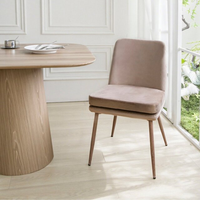 Pair of Elowyn Dining Chairs Taupe - Wilko - image 1