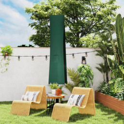 Outsunny Dark Green Large Waterproof Garden Banana Umbrella Parasol Cover 240 x 48cm - Size: 0.1 x 240 x 70cm - Wilko - thumbnail 4