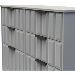 Crowndale New York 6 Drawer Dusk Grey Chest of Drawers Ready Assembled - Wilko - thumbnail 6