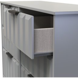 Crowndale New York 6 Drawer Dusk Grey Chest of Drawers Ready Assembled - Wilko - thumbnail 7
