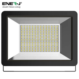 ENER-J 6000K 100W Slim LED Floodlight - Size: 40 x 20 x 10cm - Black - Wilko - thumbnail 5